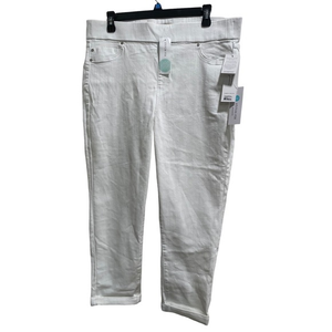 Liverpool Mirabella Roll Cuff Skinny Jean, Bright White size‎ 12/31 NWT